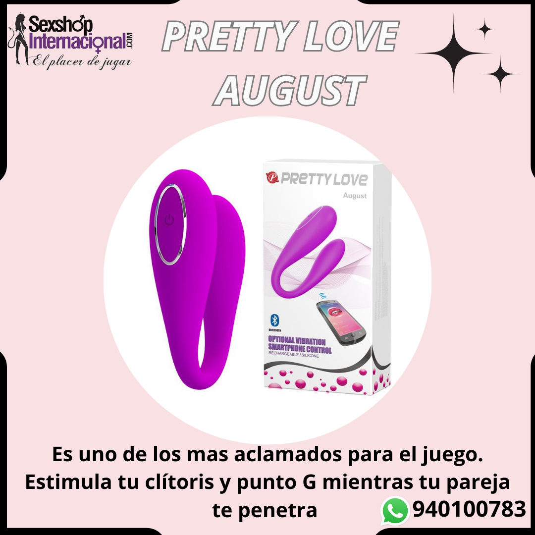 VIBRADOR PRETTY LOVE AUGUST SOSTIFICADO CON APP